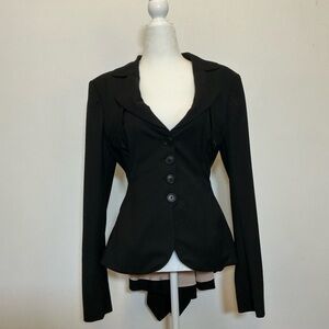 Norisol Ferrari Luxury Black Women's Blazer Size 6 NWOT